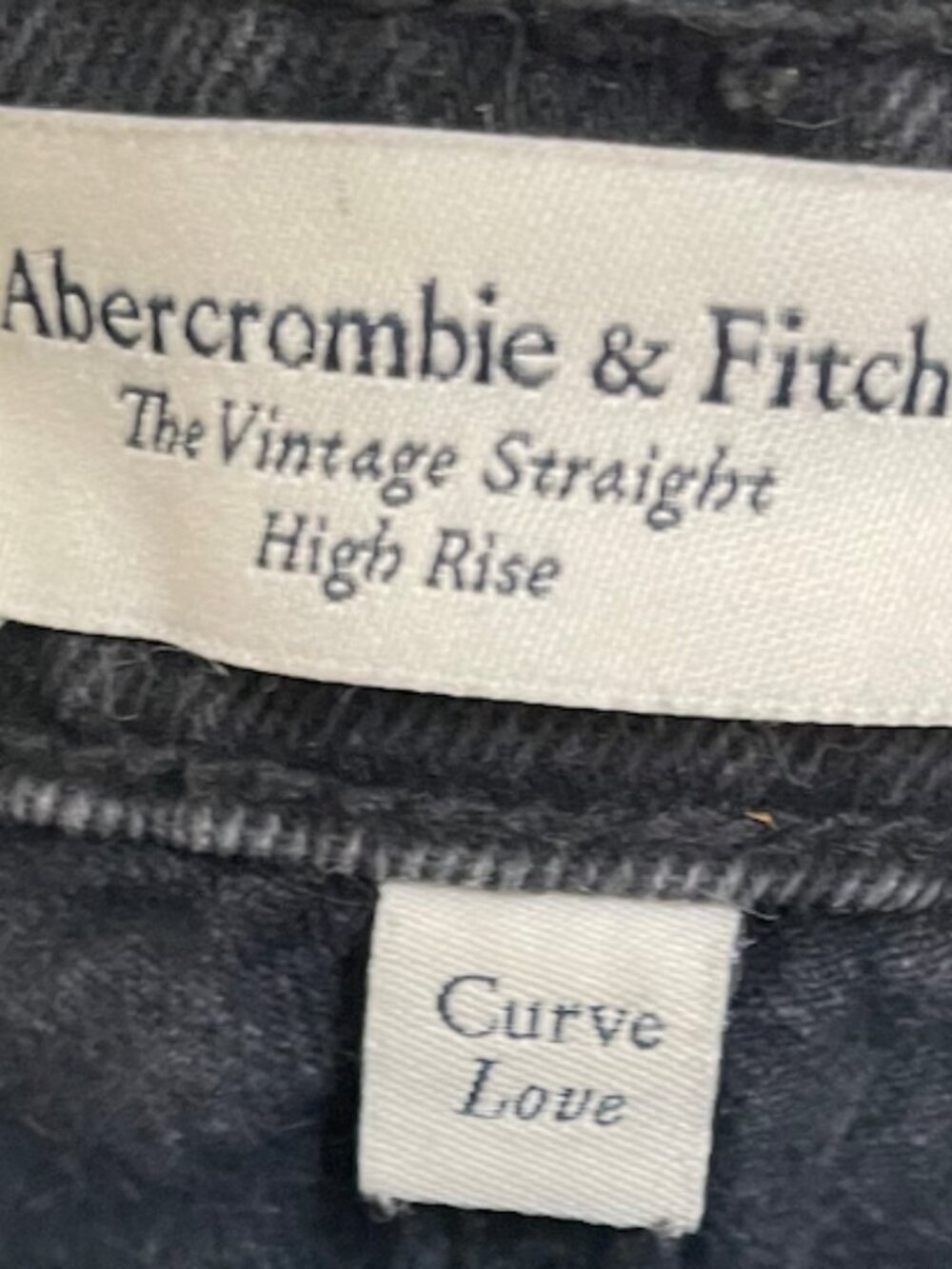 Abercrombie & Fitch Black/Dark grey jeans
